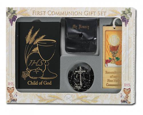 First Communion Gift Set Child of God Edition Black