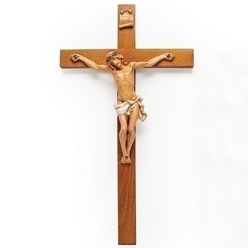 Crucifix Wall Fontanini 22.5 inch Wood Polymer