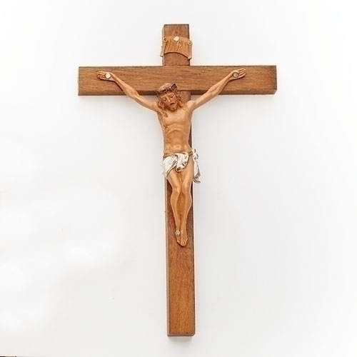 Crucifix Wall Fontanini 7 inch Wood Polymer