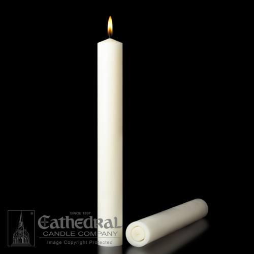Altar Candles 51% Beeswax 2-1/2" x 17" All Purpose