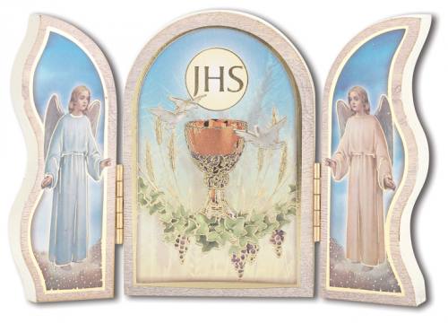 Standing Plaque Triptych First Communion