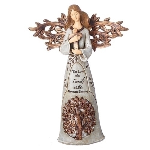 Angel 9" Tree Of Life with Cross