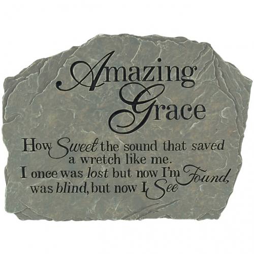 Garden Stone Amazing Grace Resin