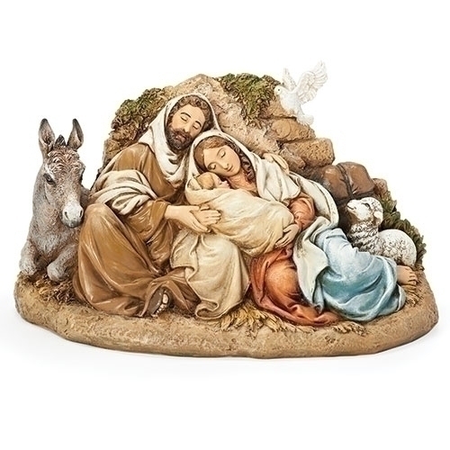 Statue 9.5" Restful Holy Family