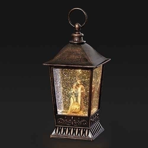 Lantern 9.5" Swirl Holy Family