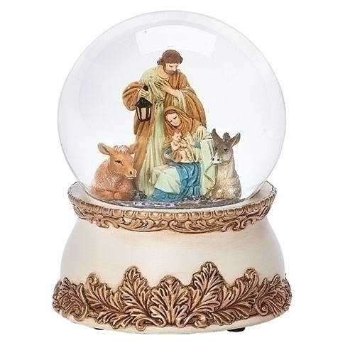 Glitter Dome 5" Holy Family Musical