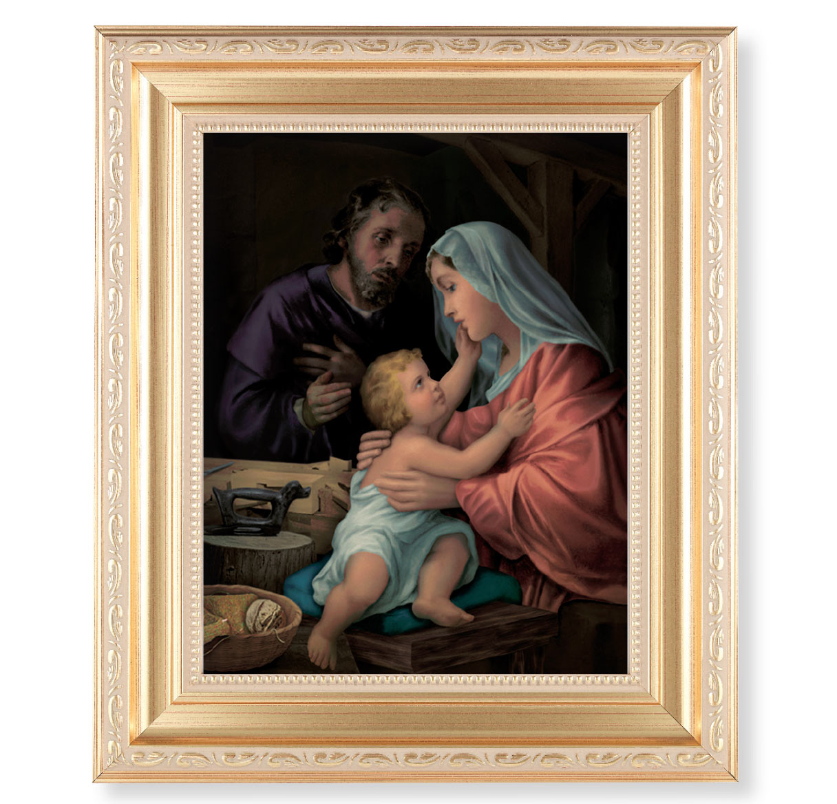 Print Holy Family 8 x 10 inch Gold Framed