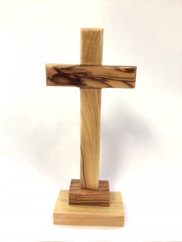 Cross Standing Olive Wood 5 Inch