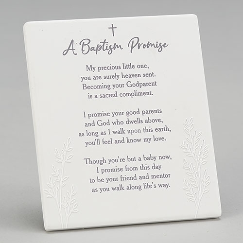 Plaque Baptism 5" Promise