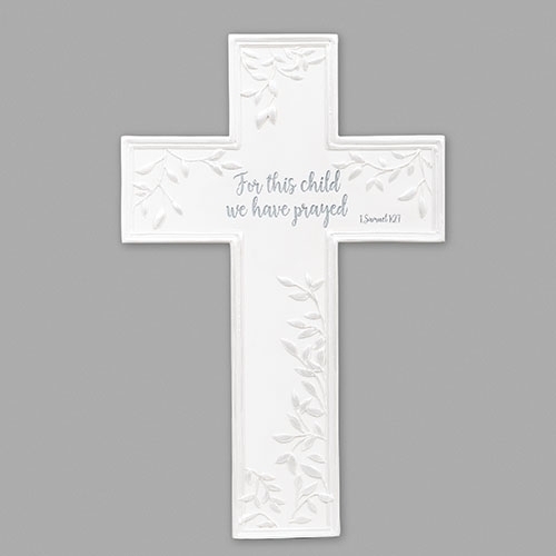 Wall Cross Baptism 7.75" For This Child