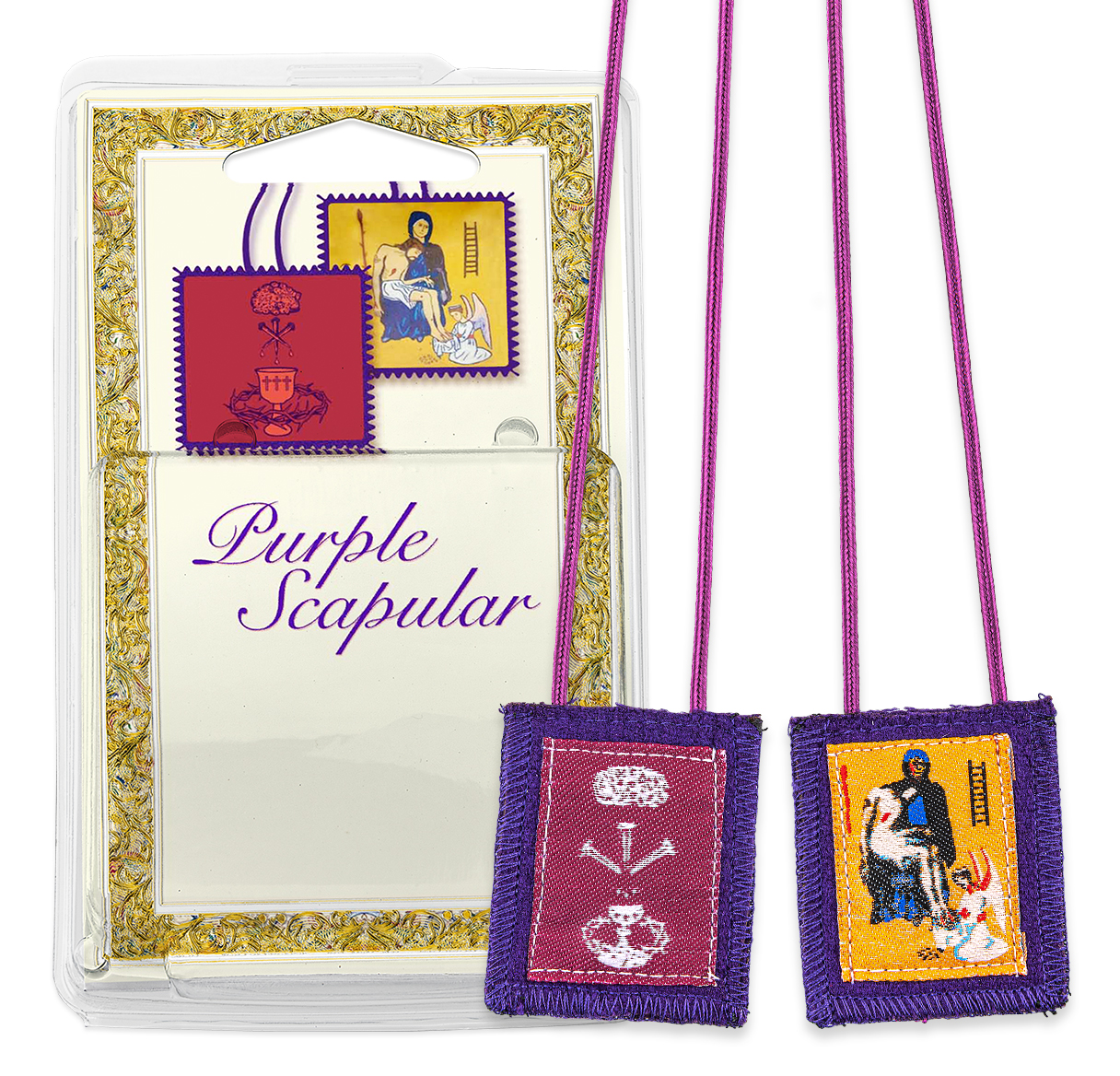Scapular Purple Benediction and Protection Wool