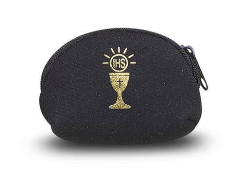 Rosary Case First Communion Black Chalice