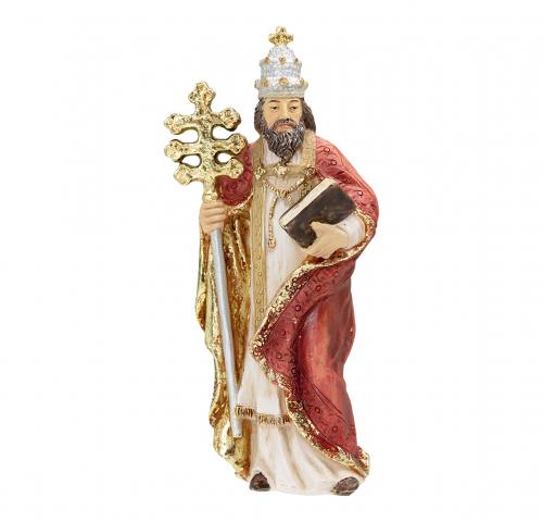Statue St. Gregory 4 inch Resin Painted Boxed