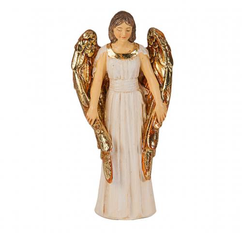 Statue Guardian Angel 4 inch Resin Painted Boxed