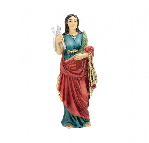 Statue St. Agatha 4 inch Resin Painted Boxed