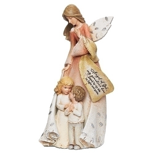 Angel Heavenly Blessings 8.75" Guardian with Kids