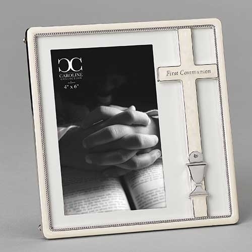 First Communion Frame 7" Cross Chalice