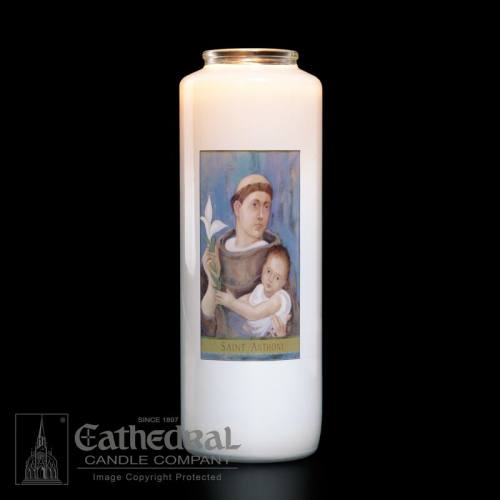St. Anthony 6 Day Glass Bottle Candle