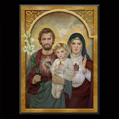 Gift Set Plaque and Holy Card Holy Family