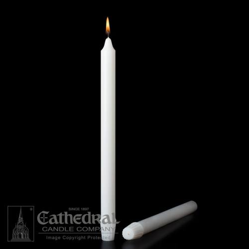 Altar Candles Stearine Short 3 Self Fitting 7/8" x 16"