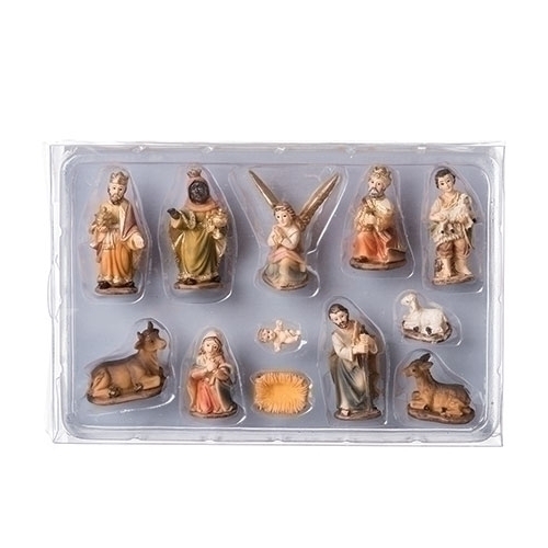 Nativity 2" 12Pc Earthtones