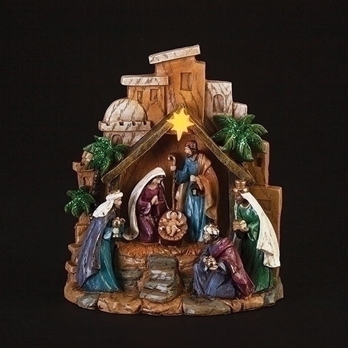 Nativity 8" Lighted 1 Pc