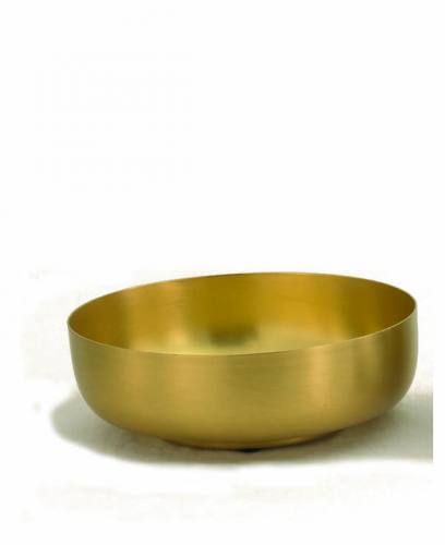 Open Bowl Ciborium 6-1/8" Satin Gold Plated 392G Alviti