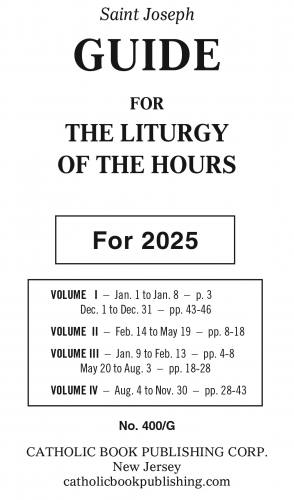 2025 Liturgy of the Hours Guide - Regular Print