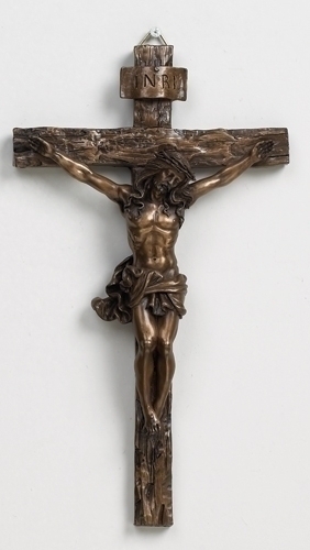 Crucifix Wall 9.5" Bronze