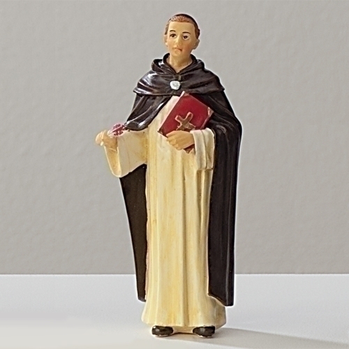 Statue St. Thomas Aquinas 3.5 inch Resin Painted Boxed
