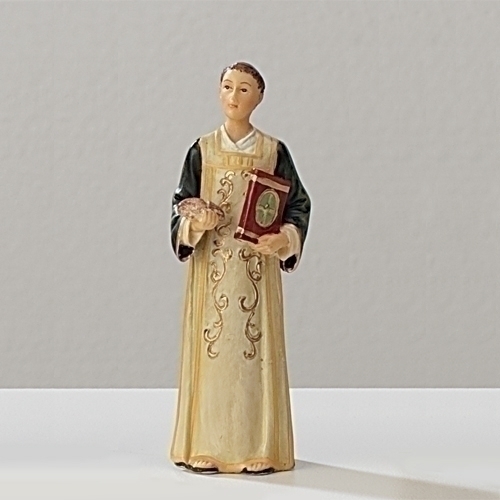 Statue St. Stephen Martyr 3.5 inch Resin Painted Boxed