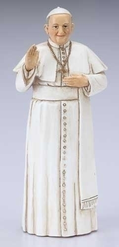 Statue Pope Francis 3.5 inch Resin Painted Boxed
