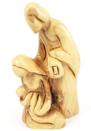 Statue Holy Family Nativity 6 Inch Olive Wood