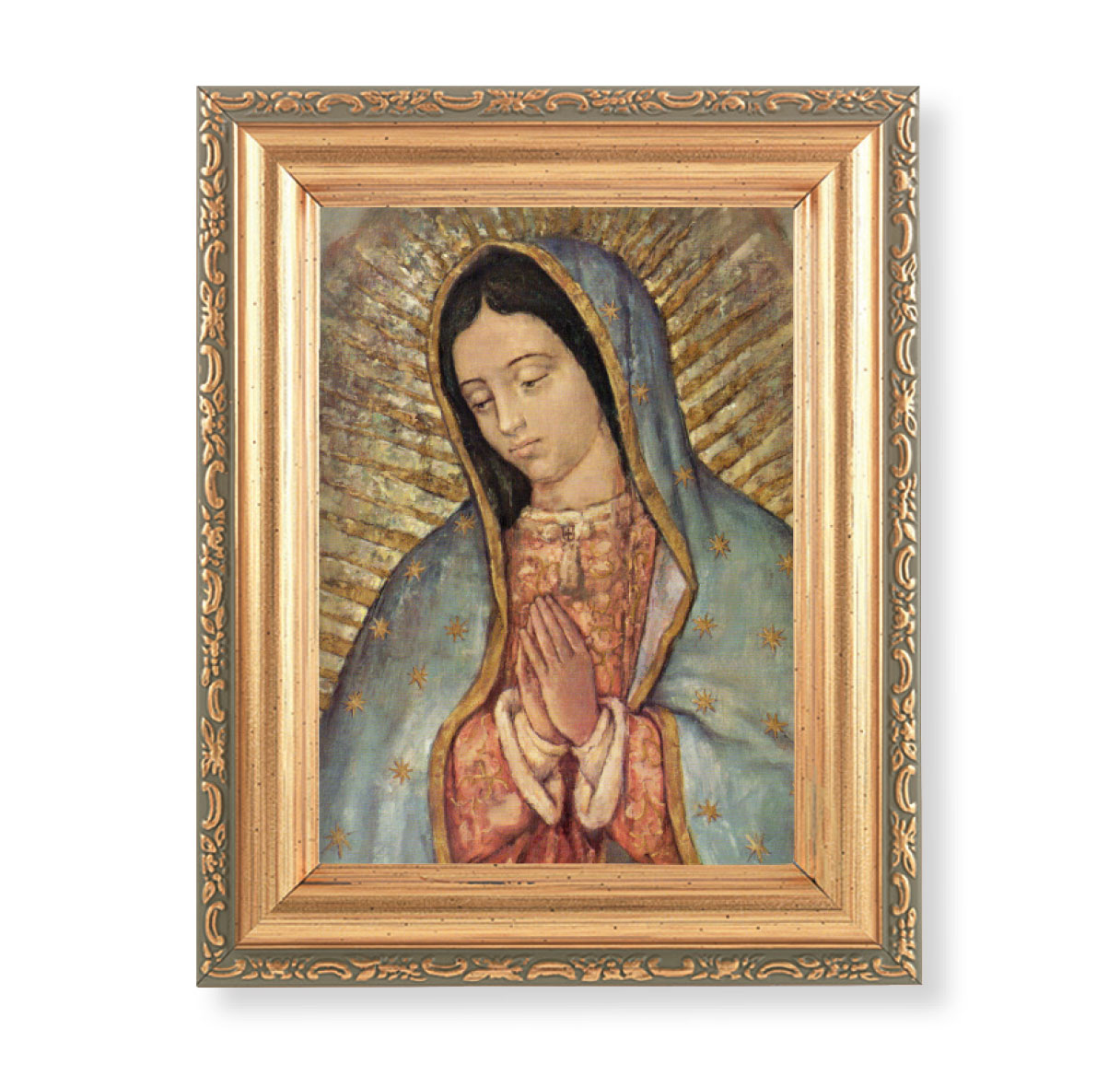 Print Our Lady of Guadalupe 4.5 x 6.5 inch Gold Framed