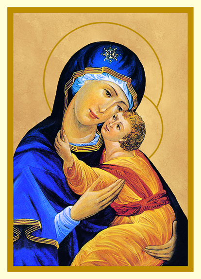Note Card Thank You Madonna and Child Icon