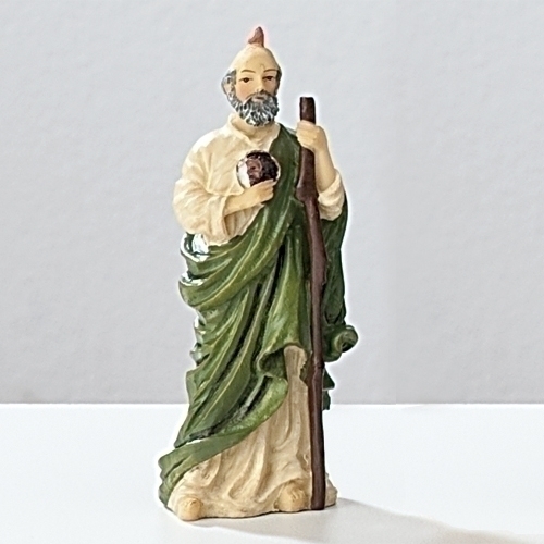 Statue St. Jude Thaddeus 3.5 inch Resin Painted Boxed