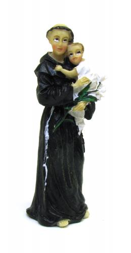 Statue St. Anthony Padua 3.5 inch Resin Painted Boxed