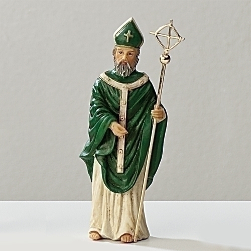 Statue St. Patrick 3.5 inch Resin Painted Boxed