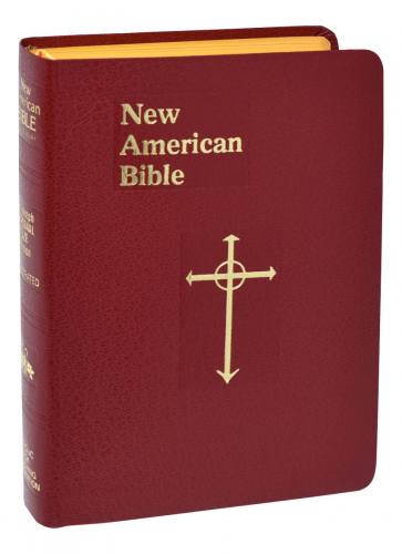 New American Bible St. Joseph Personal Im Leather Burgundy
