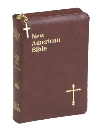 New American Bible St. Joseph Personal Small Print Leather Red