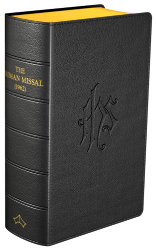 Daily Missal 1962 Regular Print Leather Black