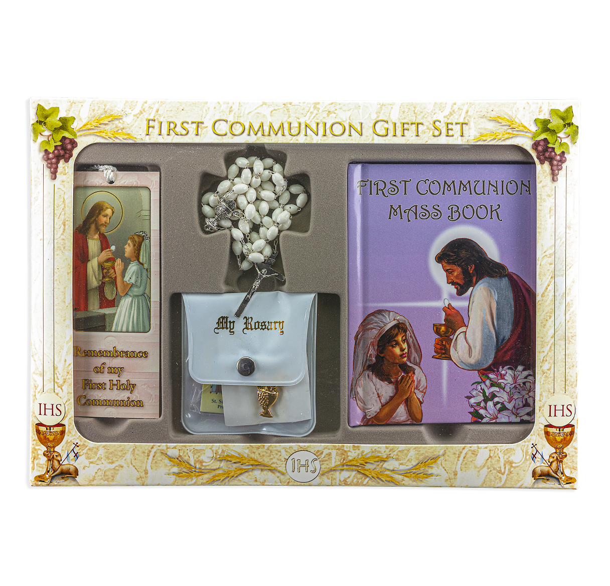 First Communion Gift Set 6pc for Girls