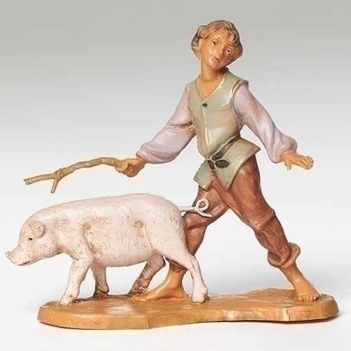 Fontanini 5" Scale Clement With Pig