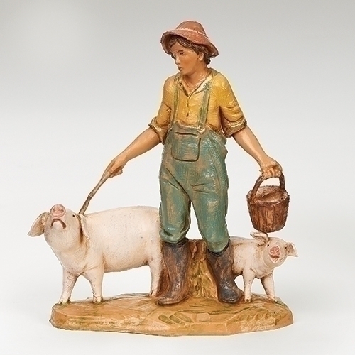 Fontanini 5" Scale Jedediah Pig Keeper