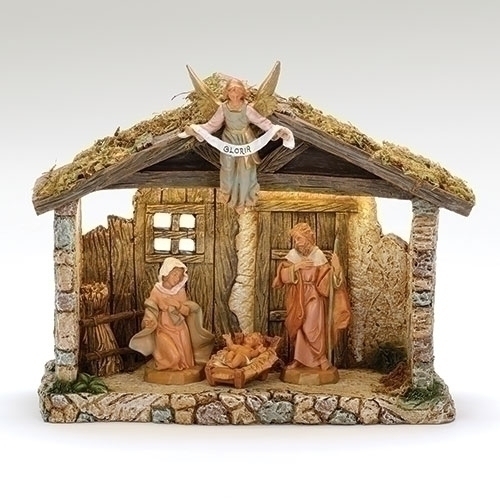 Fontanini 5" Scale Nativity with Sub Resin 4 Pc