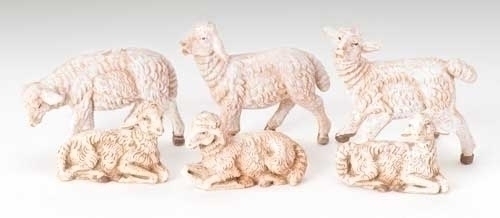 Fontanini 3.5" Scale Sheep Fig 6 Pc