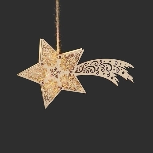 Fontanini Ornament Led Star Ornament