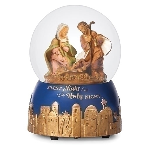 Fontanini Glitter Dome 6" Holy Family Musical