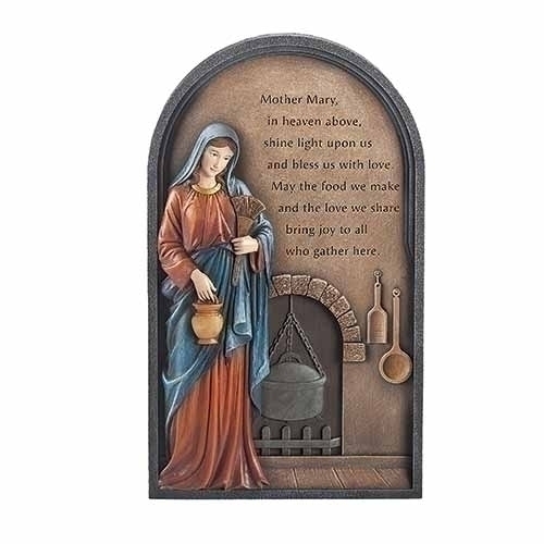 Plaque 9.25"H Kitchen Madonna