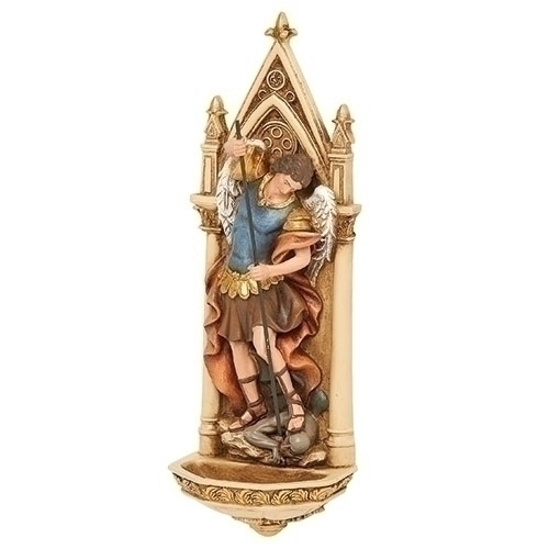 Holy Water Font 8" St Michael